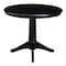 International Concepts Round 36 in Round Top Pedestal Table, 28.9 inH, Black, 36 W, 36 L, 29.9 in H, Wood, Black K46-36RT-27B - alternate 2